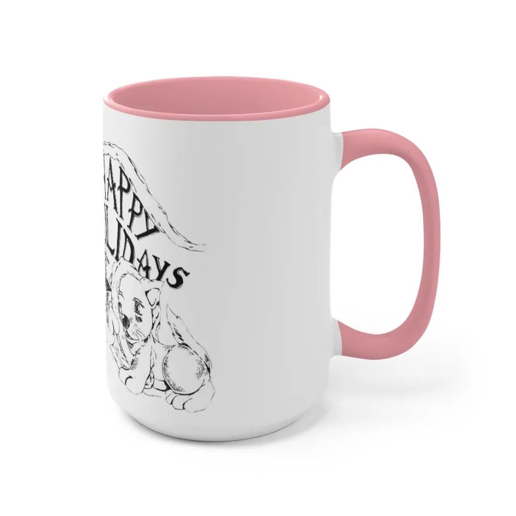 Happy Holidays Accent Mug