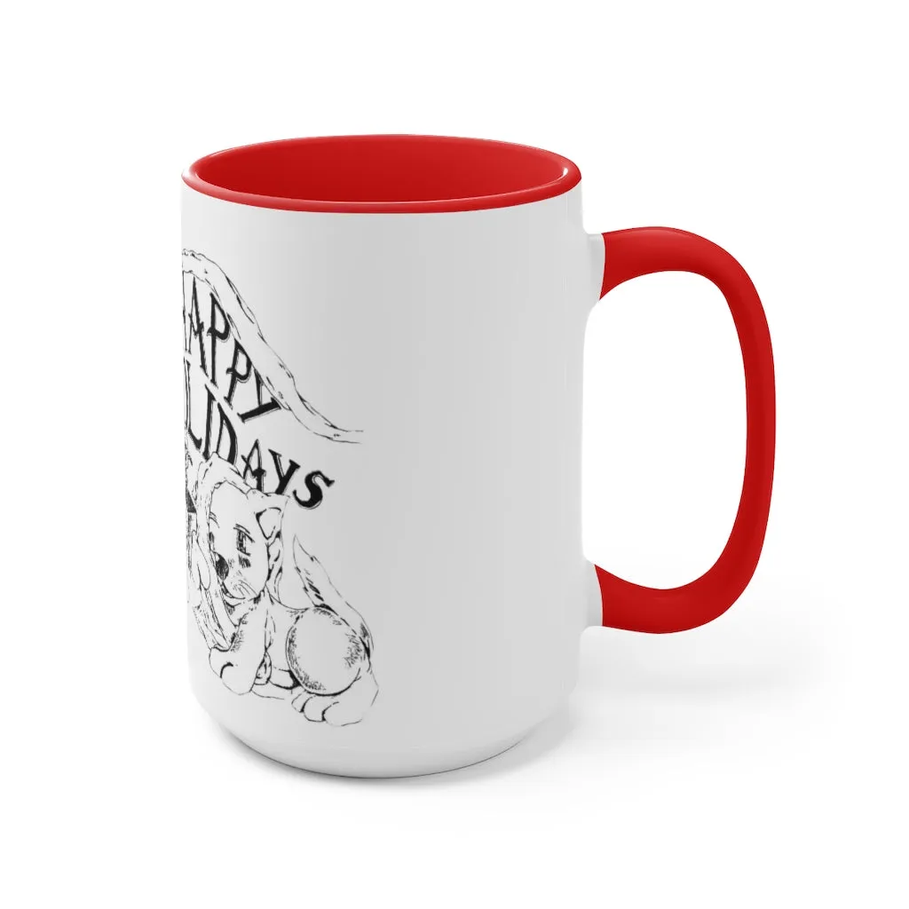 Happy Holidays Accent Mug