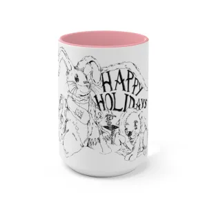 Happy Holidays Accent Mug