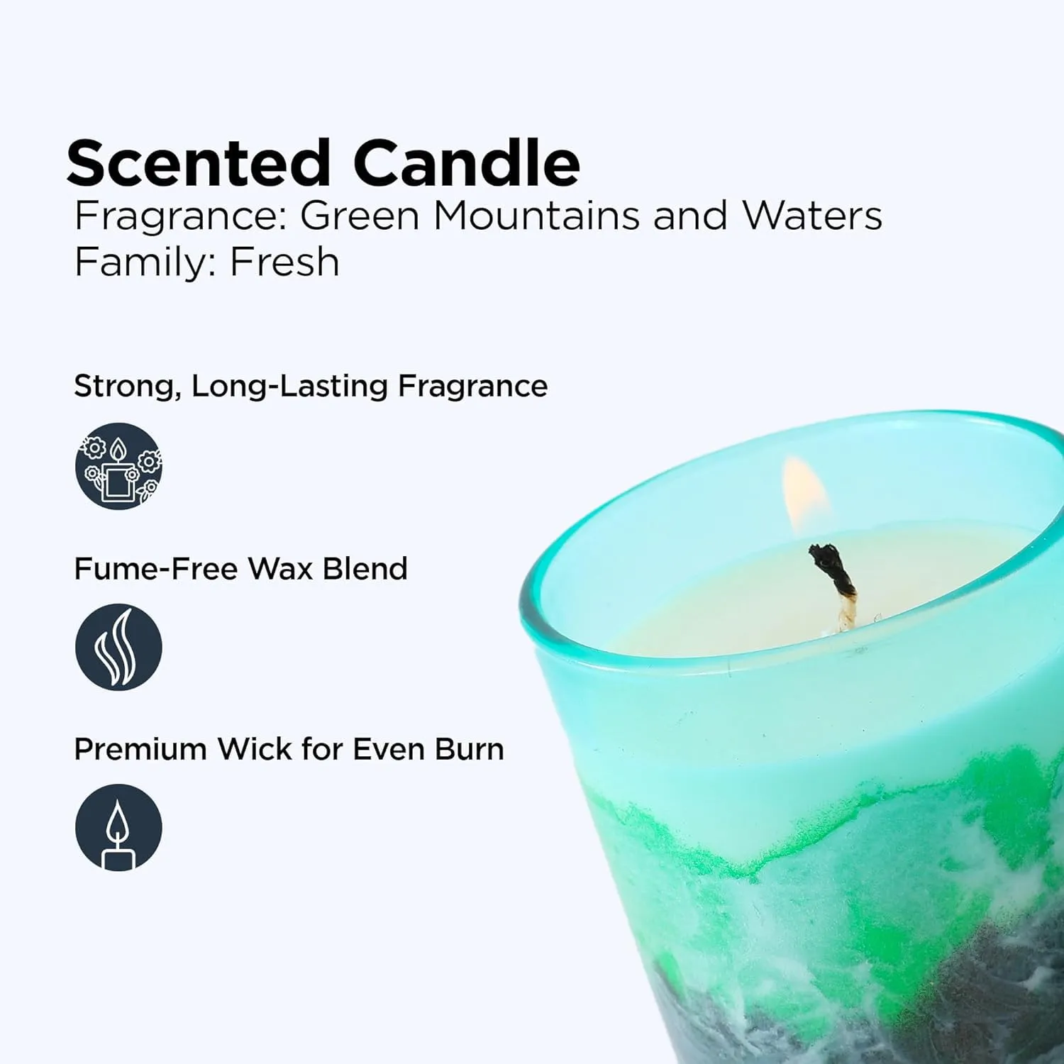 Heart Home Scented Candles | Fragrance Candles | Candles for Wedding | Candles for Bedroom | Birthday Candles | Valentines Day Gifts Candles | DY-230706A | Green & White