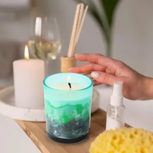 Heart Home Scented Candles | Fragrance Candles | Candles for Wedding | Candles for Bedroom | Birthday Candles | Valentines Day Gifts Candles | DY-230706A | Green & White