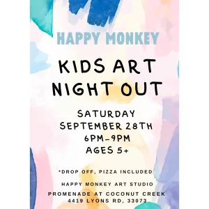 Kids Art Night Out | Saturday September 28th | Age 5 