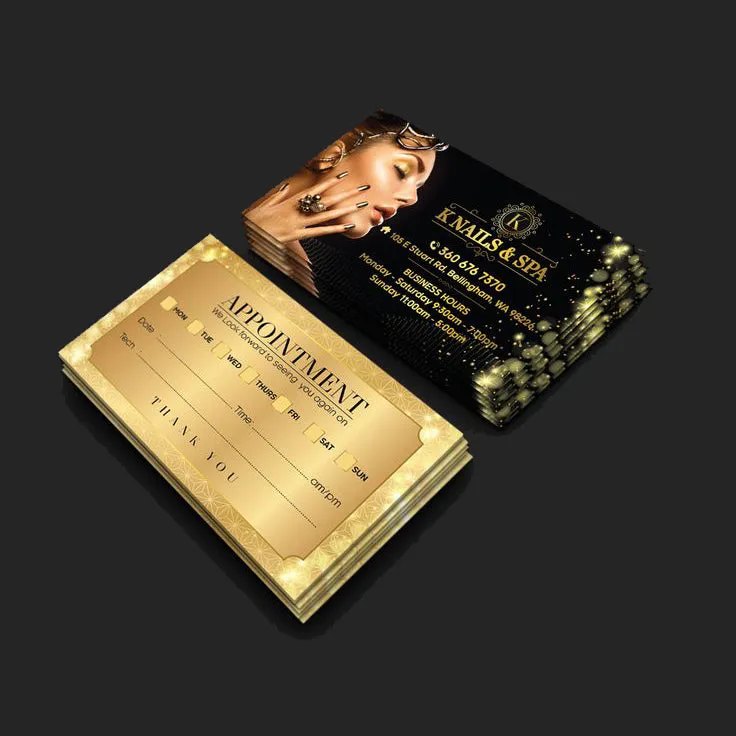 Luxury Spa & Nail Gift Voucher Booklet