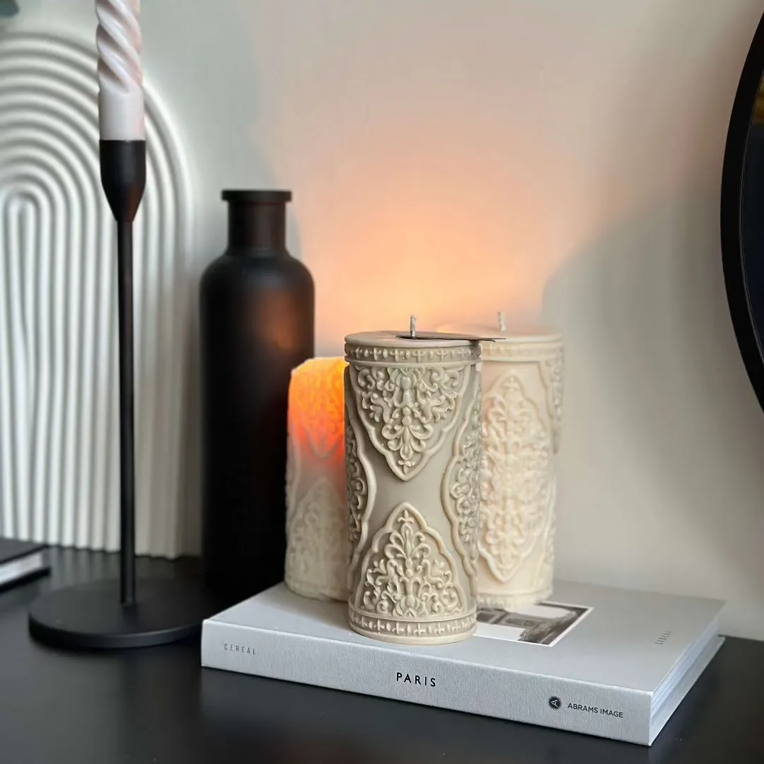 Noor Luxury Pillar Candle Gift Set | Luxury Gifts