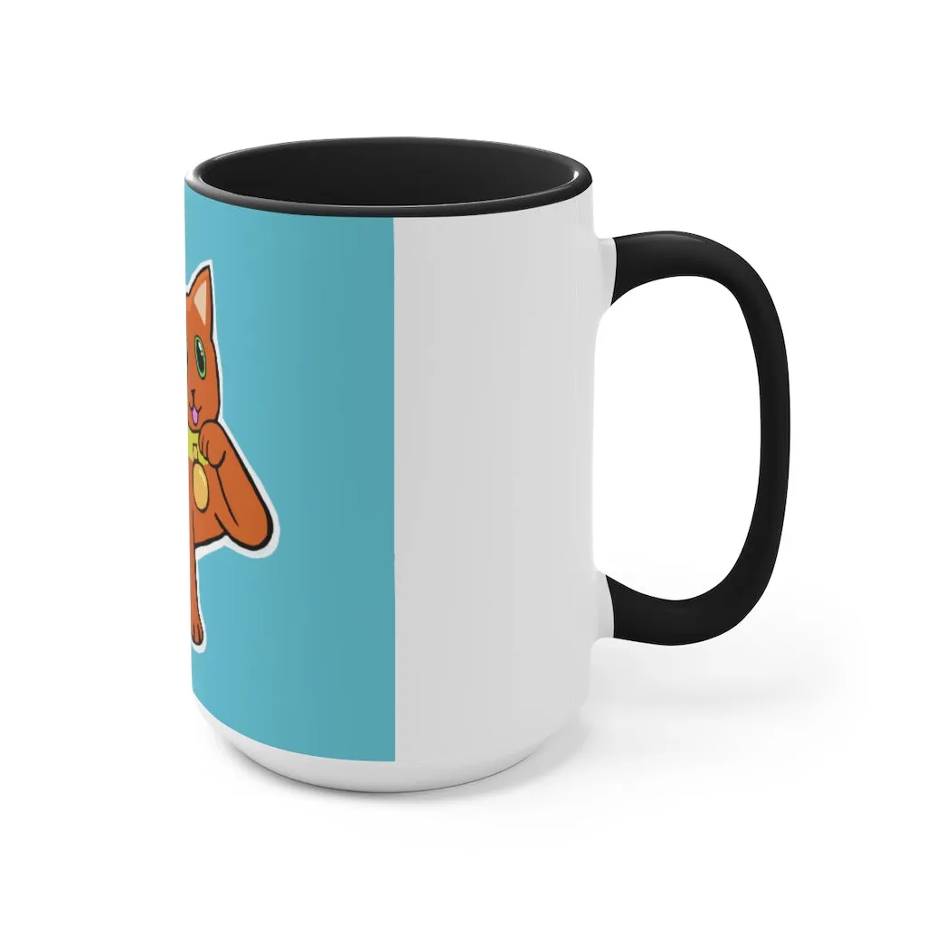 Orange Kitty Accent Mug