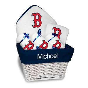 Personalized Boston Red Sox "B" Medium Basket - 6 Items