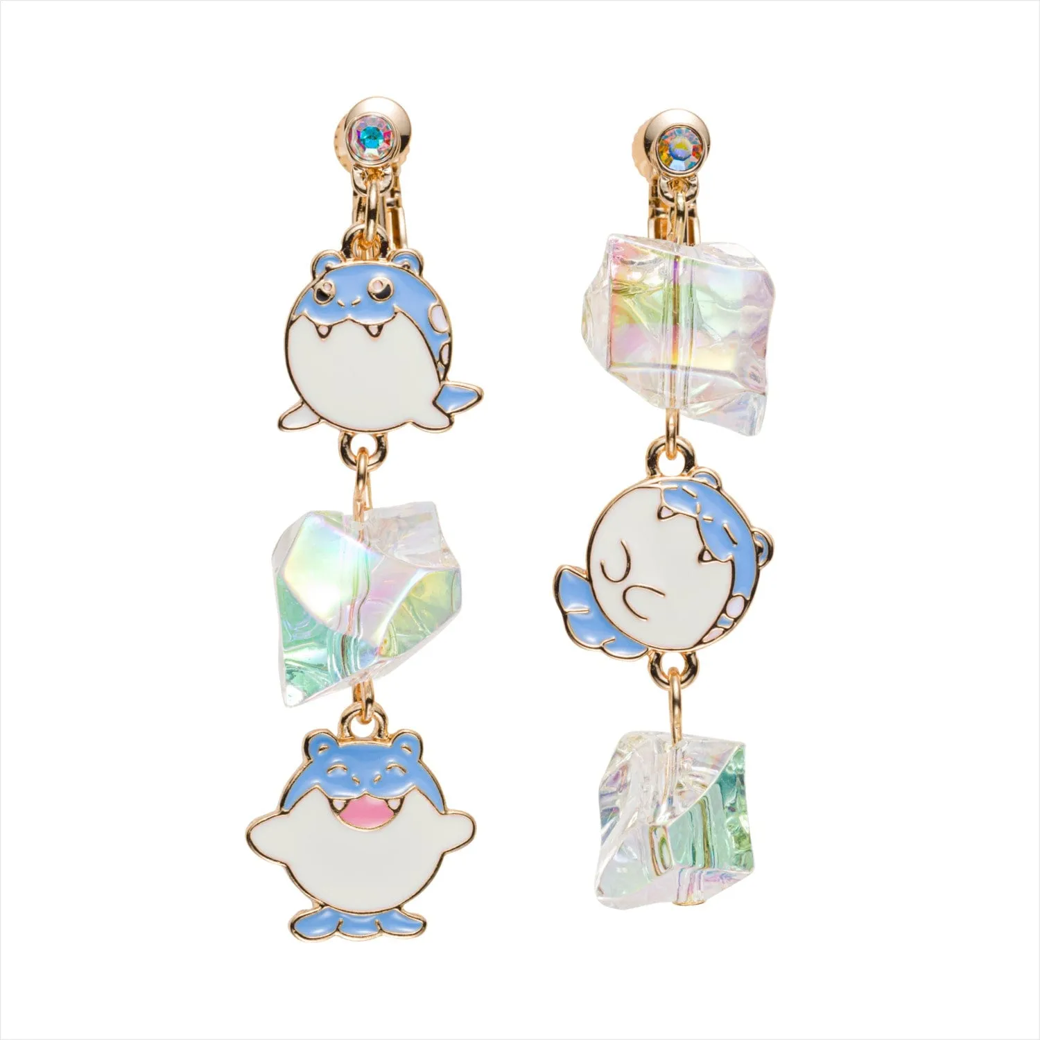 Pokémon Center Spheal clip-on earring