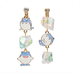 Pokémon Center Spheal clip-on earring