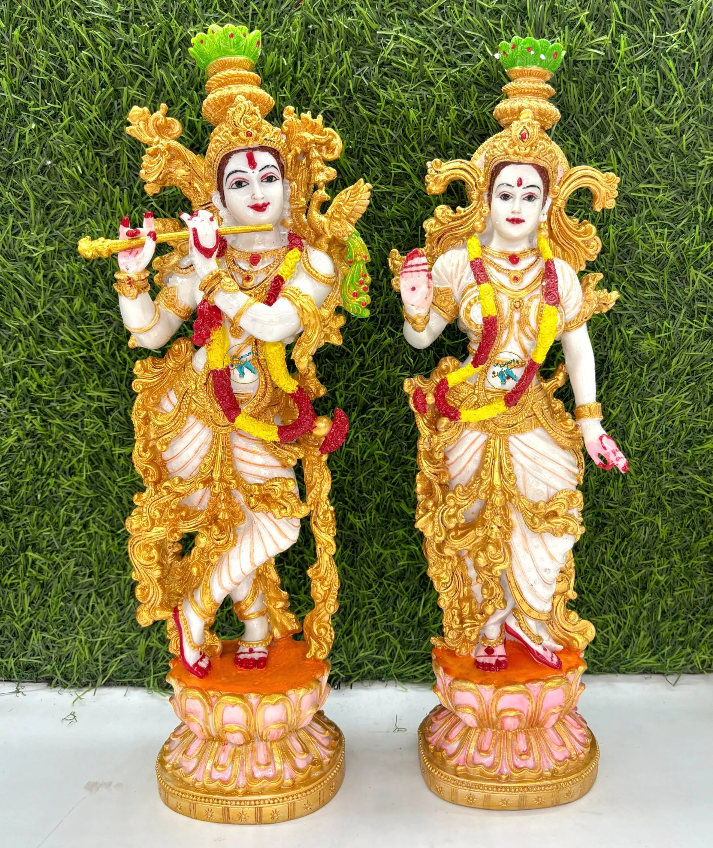 Premium and Heavy Radha Krishna Idol [Height - 15inch]