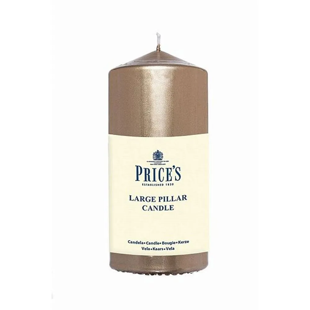 Price's 6" Gold Pillar Candle