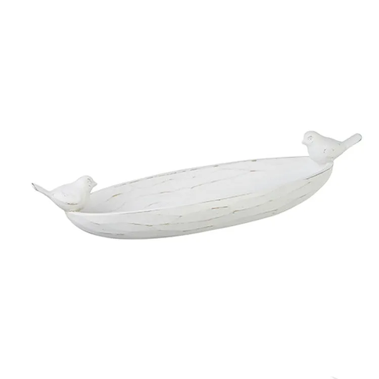 Raz Imports Boxwood 19.25" Bird Finial Dough Bowl