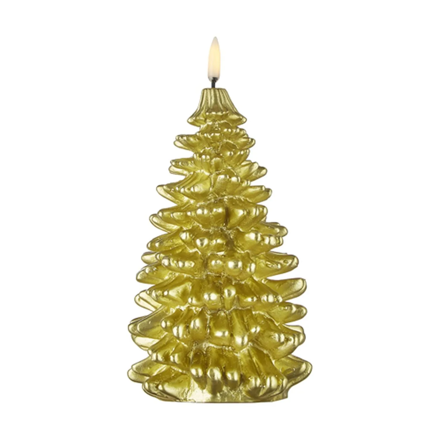 Raz Imports Uyuni Candles 4.25" X 8" Gold Christmas Tree Candle