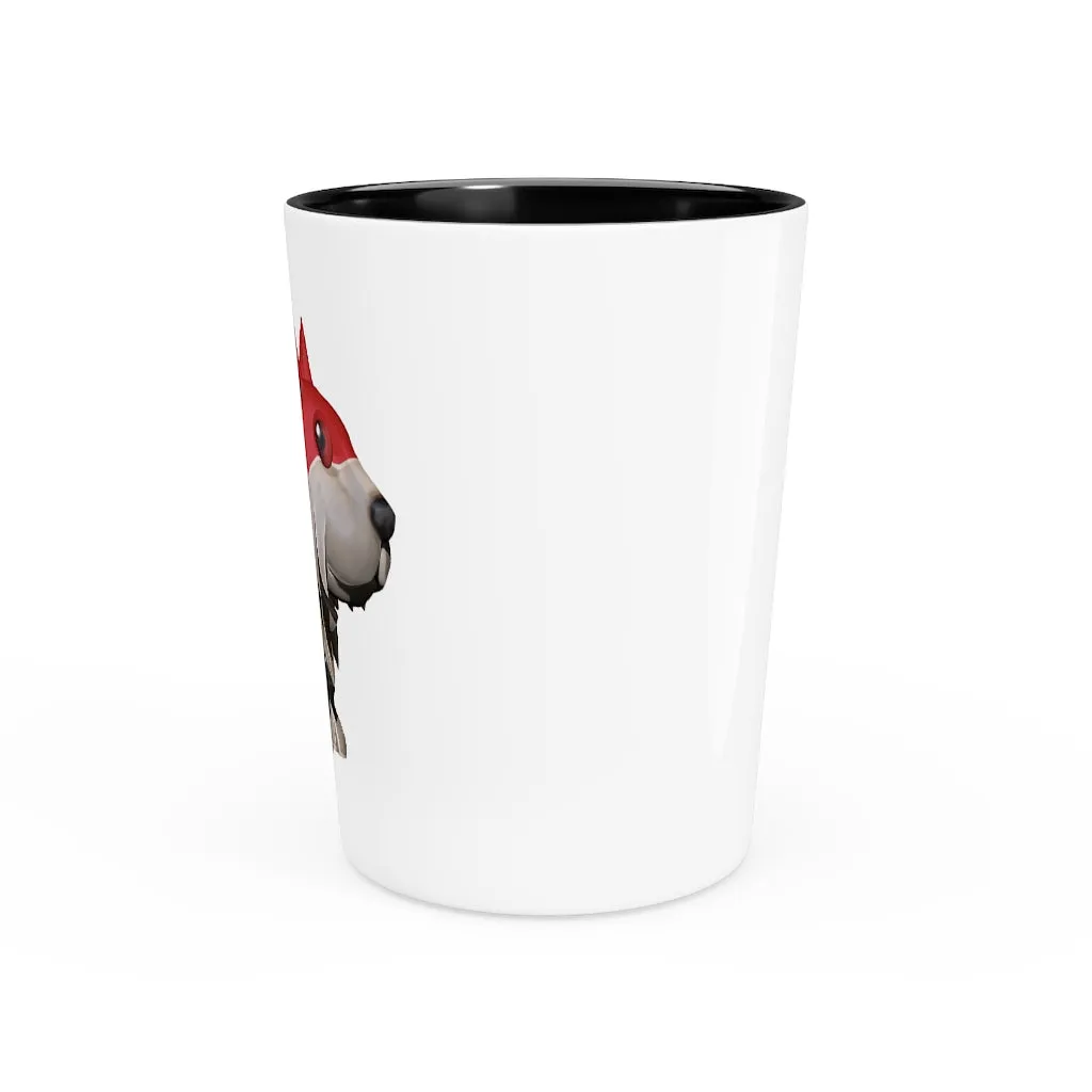 Red Dog Shot Glass