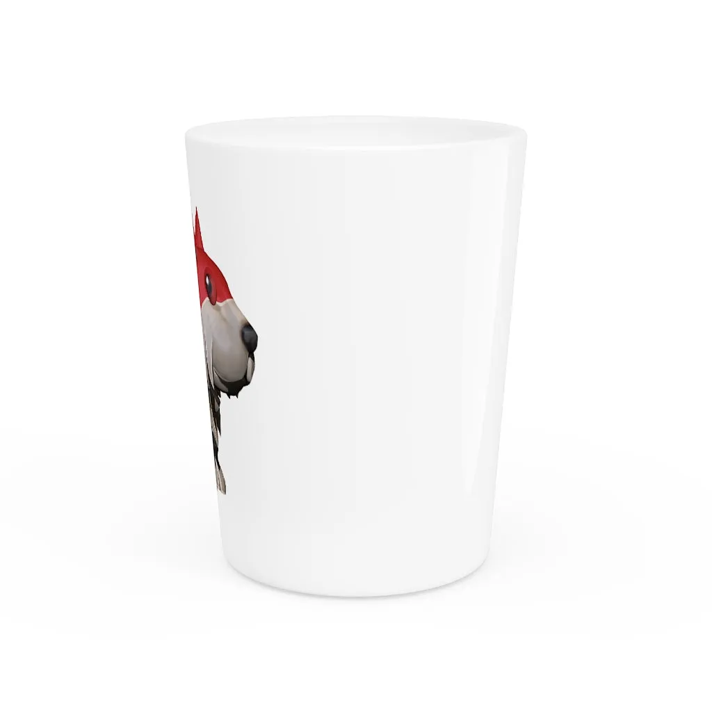 Red Dog Shot Glass