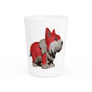 Red Dog Shot Glass