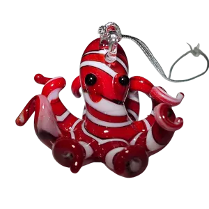 Red Octopus Ornament