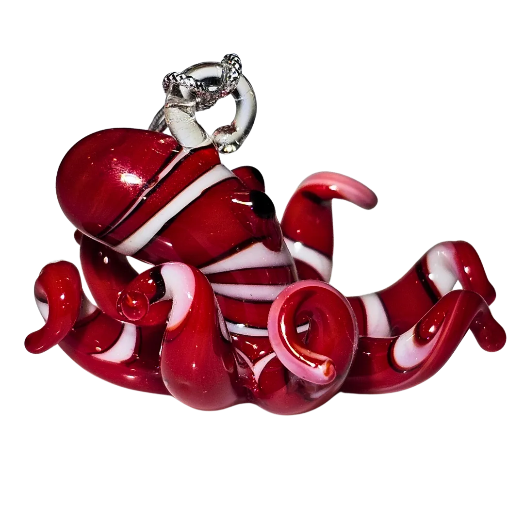 Red Octopus Ornament