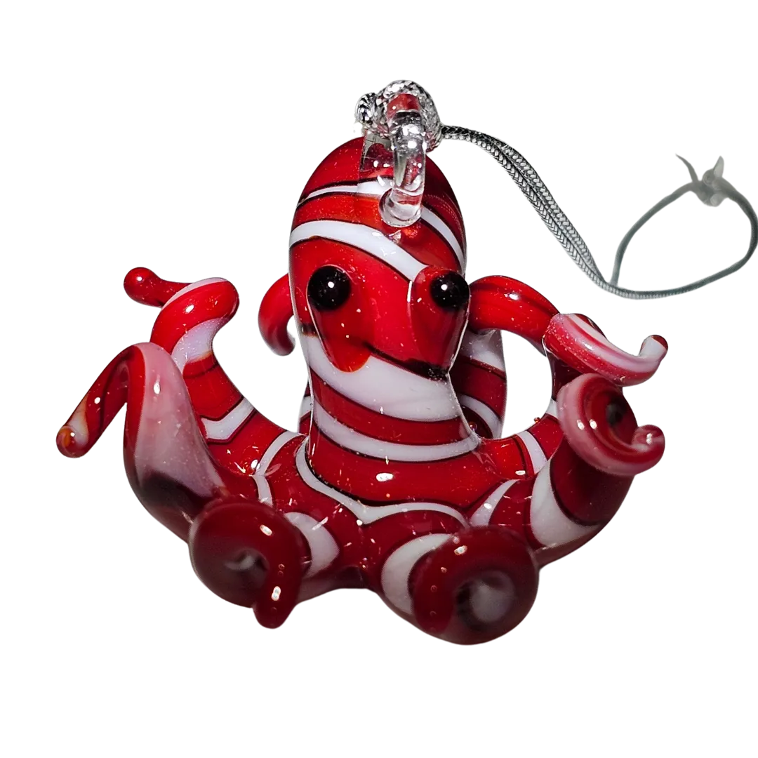 Red Octopus Ornament