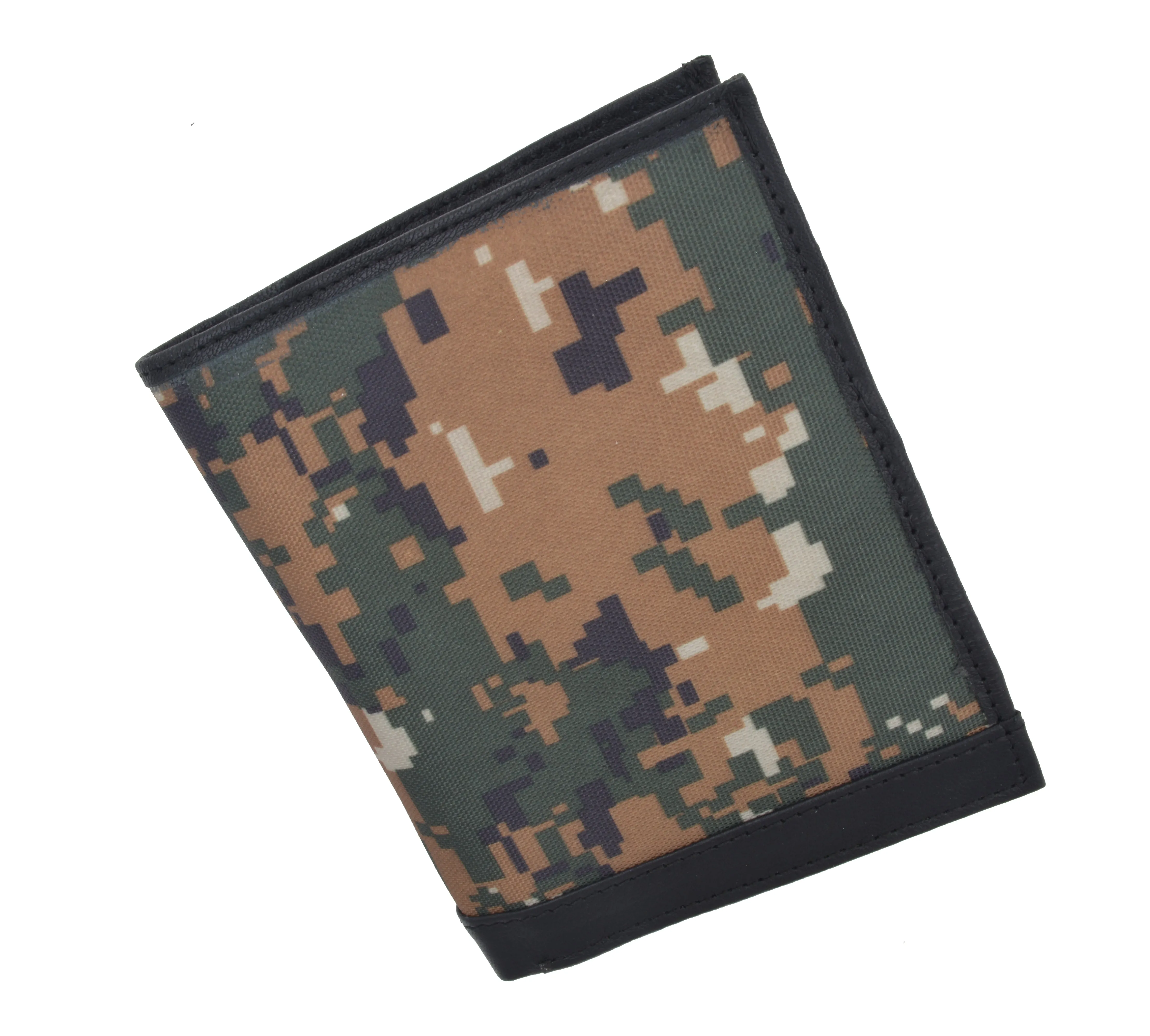 RFID5502/ Blocking Camouflage Bifold Hipster Multi Credit Card ID Holder Camo Wallet Premium Leather