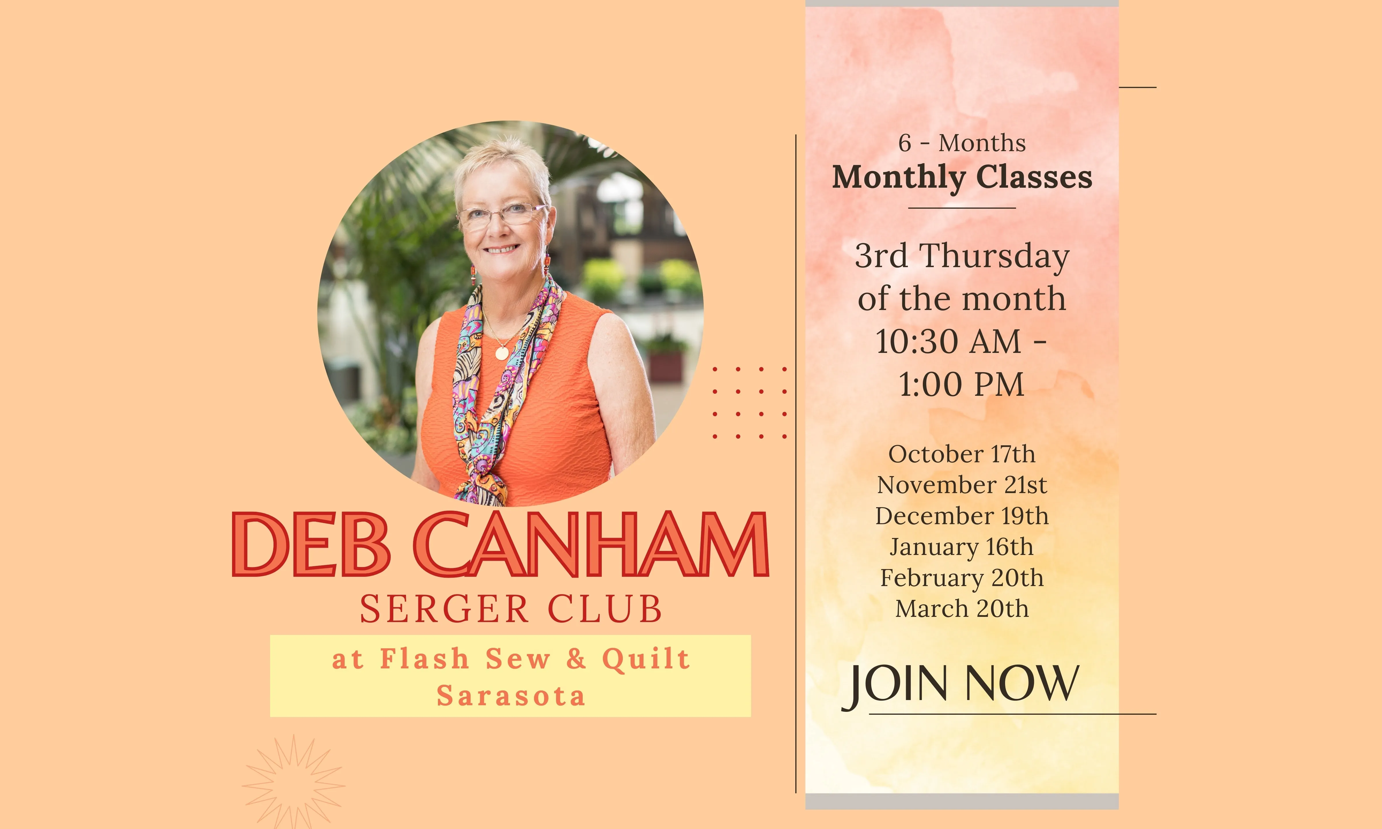 Serger Club w/ Deb Canham ~ All Six Classes