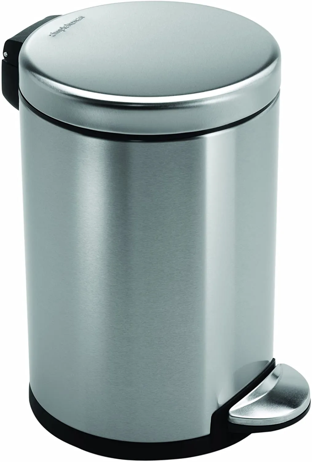 Simplehuman Round Pedal Bin Brushed Stainless Steel 3L