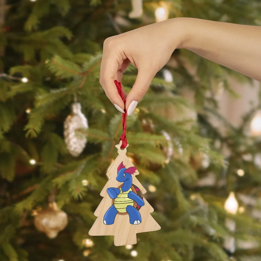 Squirtila Wooden Christmas Ornaments