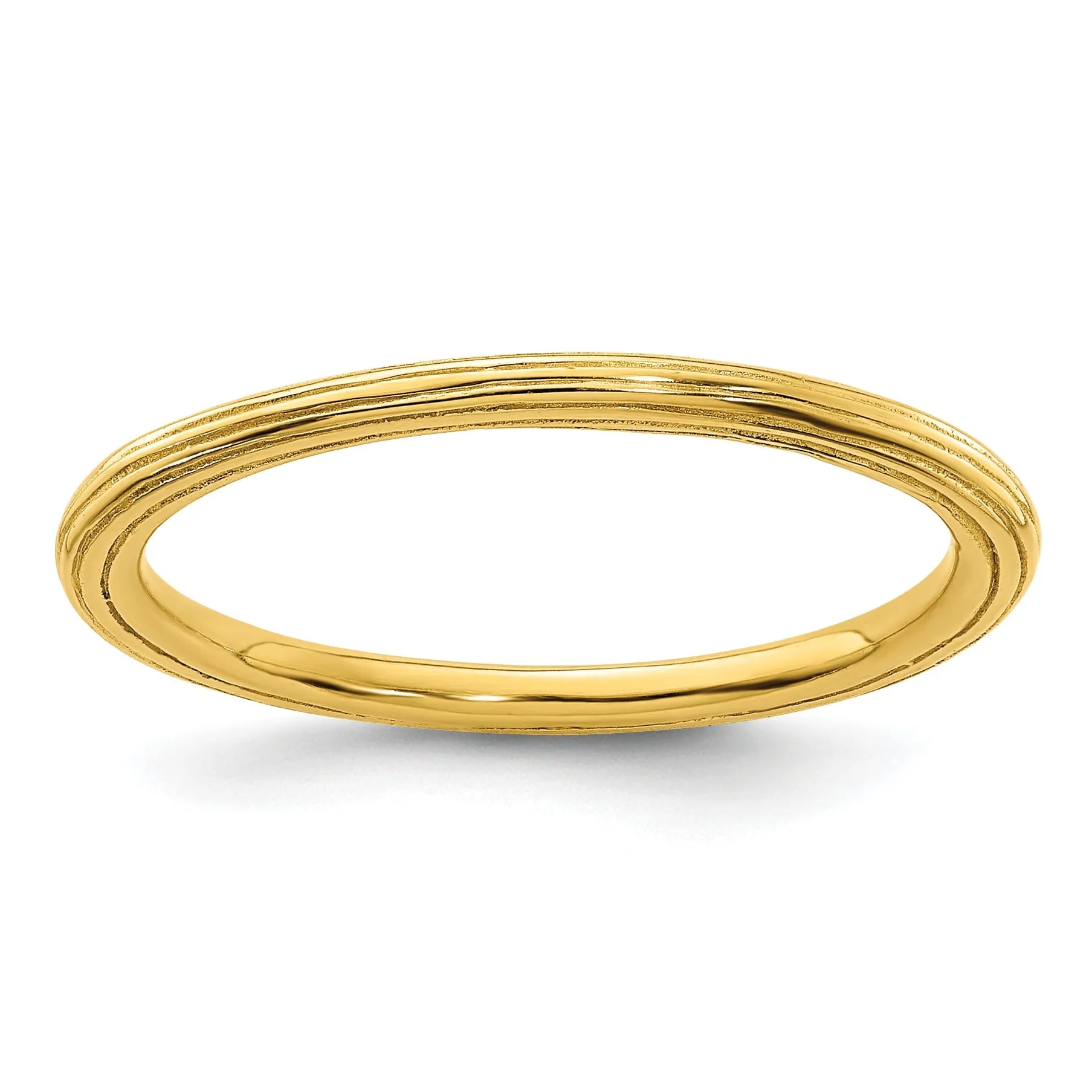 Sterling Silver Gold-Plated Step-Down Ring