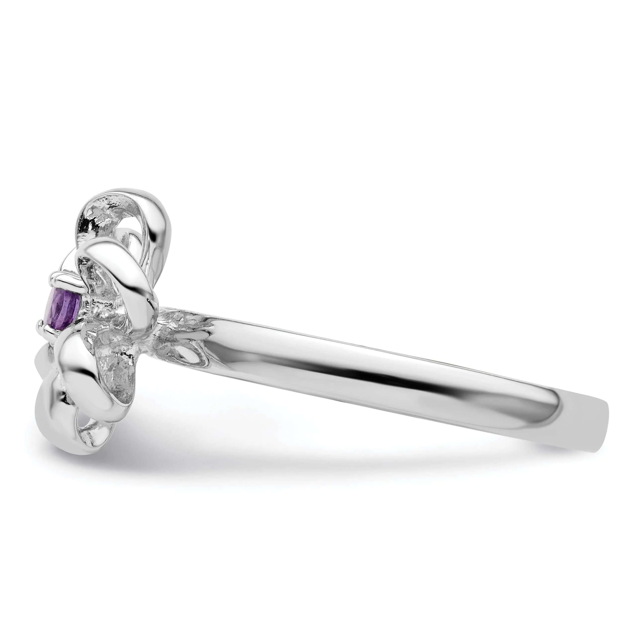 Sterling Silver Stackable Expressions Flower Ring