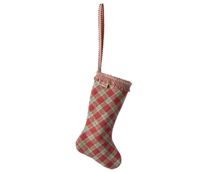 Stocking ornament, Checker - Red