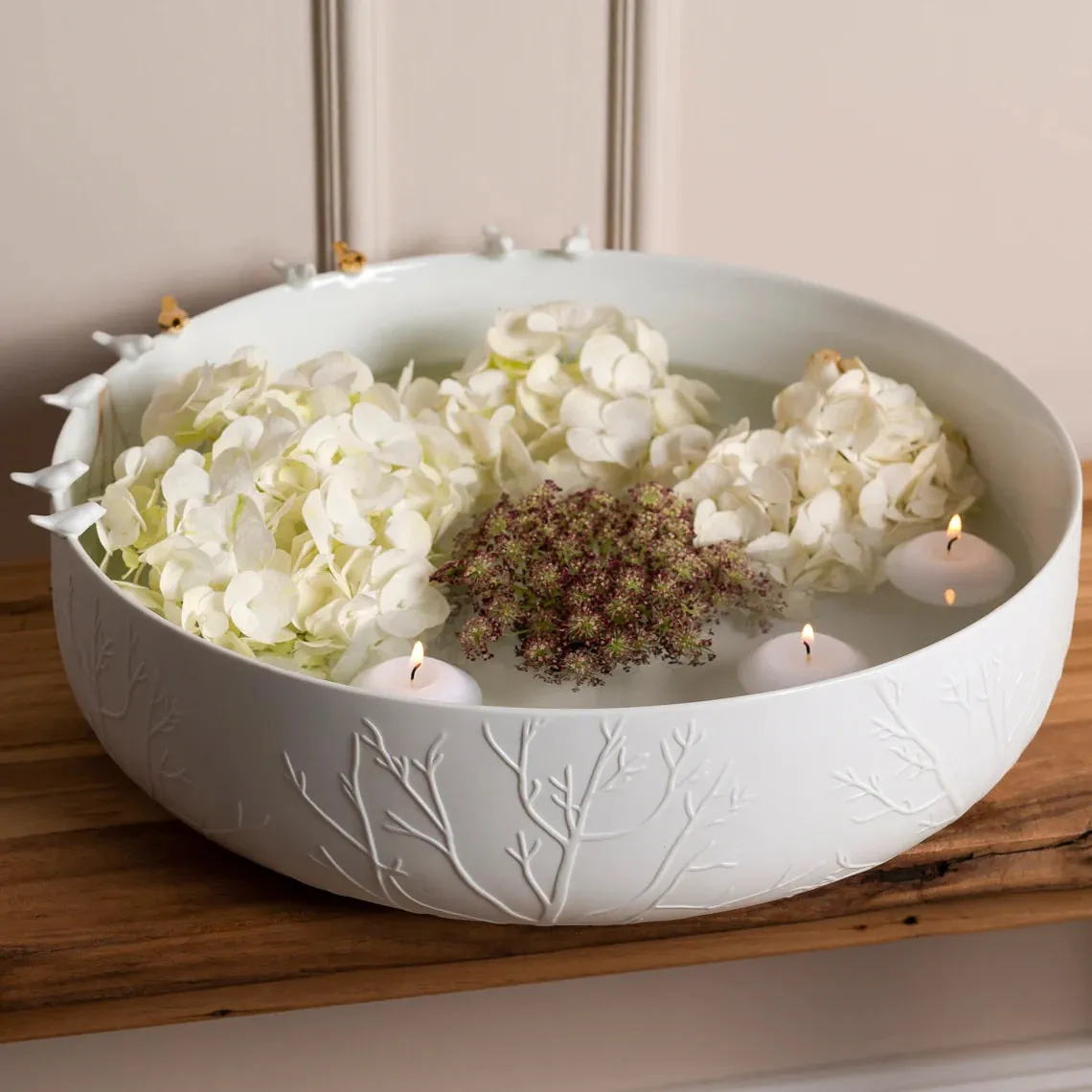 Stories Porcelain Bowl with Birds