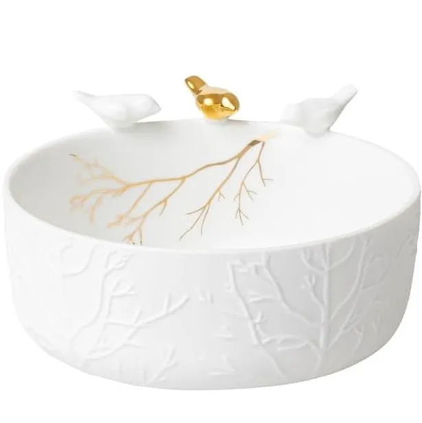 Stories Porcelain Bowl with Birds