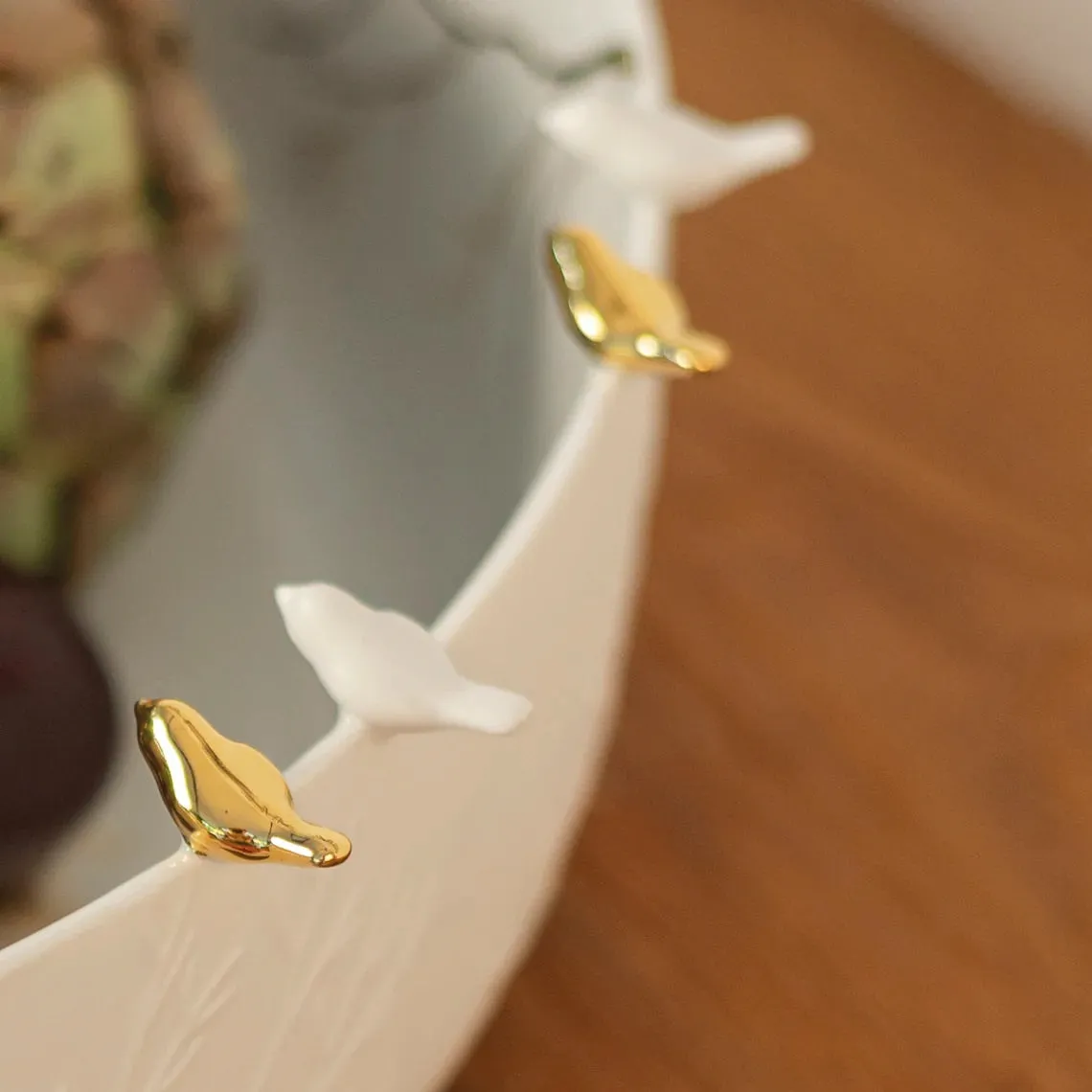 Stories Porcelain Bowl with Birds