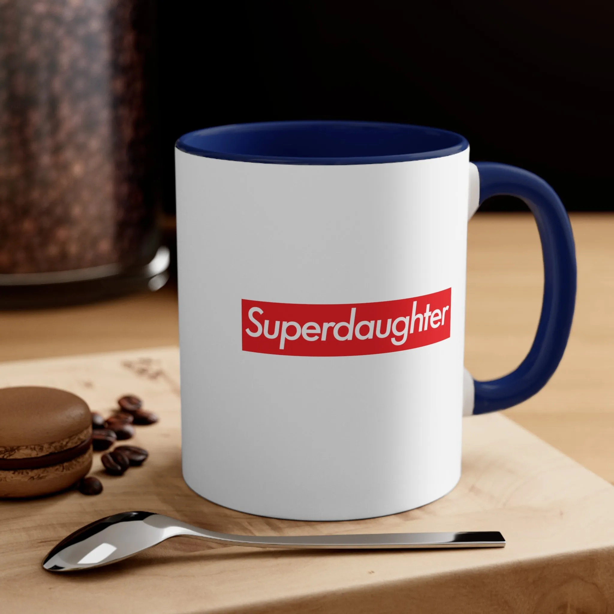 Superdaughter Accent Coffee Mug, 11oz  super Inspired Funny Daughter Appreciation Gift For Daughters Girl Thank You Thankful Birthday Christmas