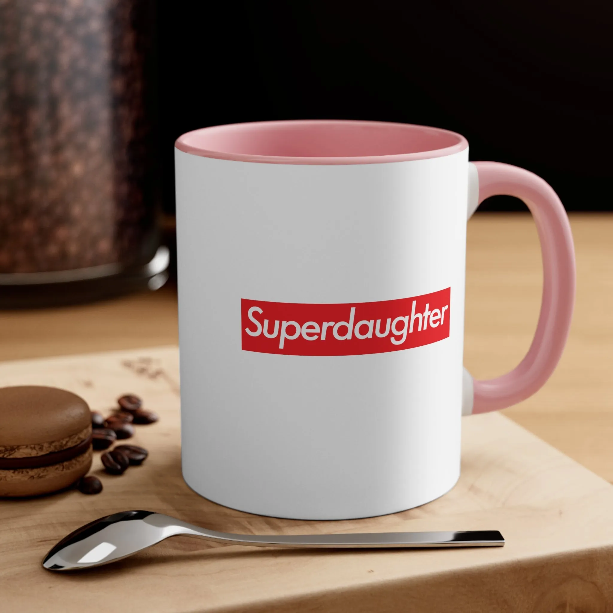 Superdaughter Accent Coffee Mug, 11oz  super Inspired Funny Daughter Appreciation Gift For Daughters Girl Thank You Thankful Birthday Christmas