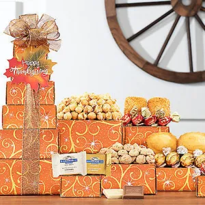 Thanksgiving Treats : Gourmet Gift Tower