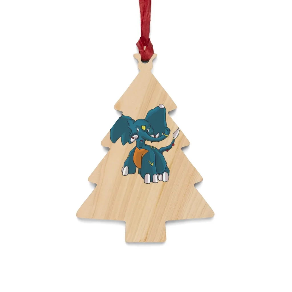 Tuskhann Wooden Christmas Ornaments