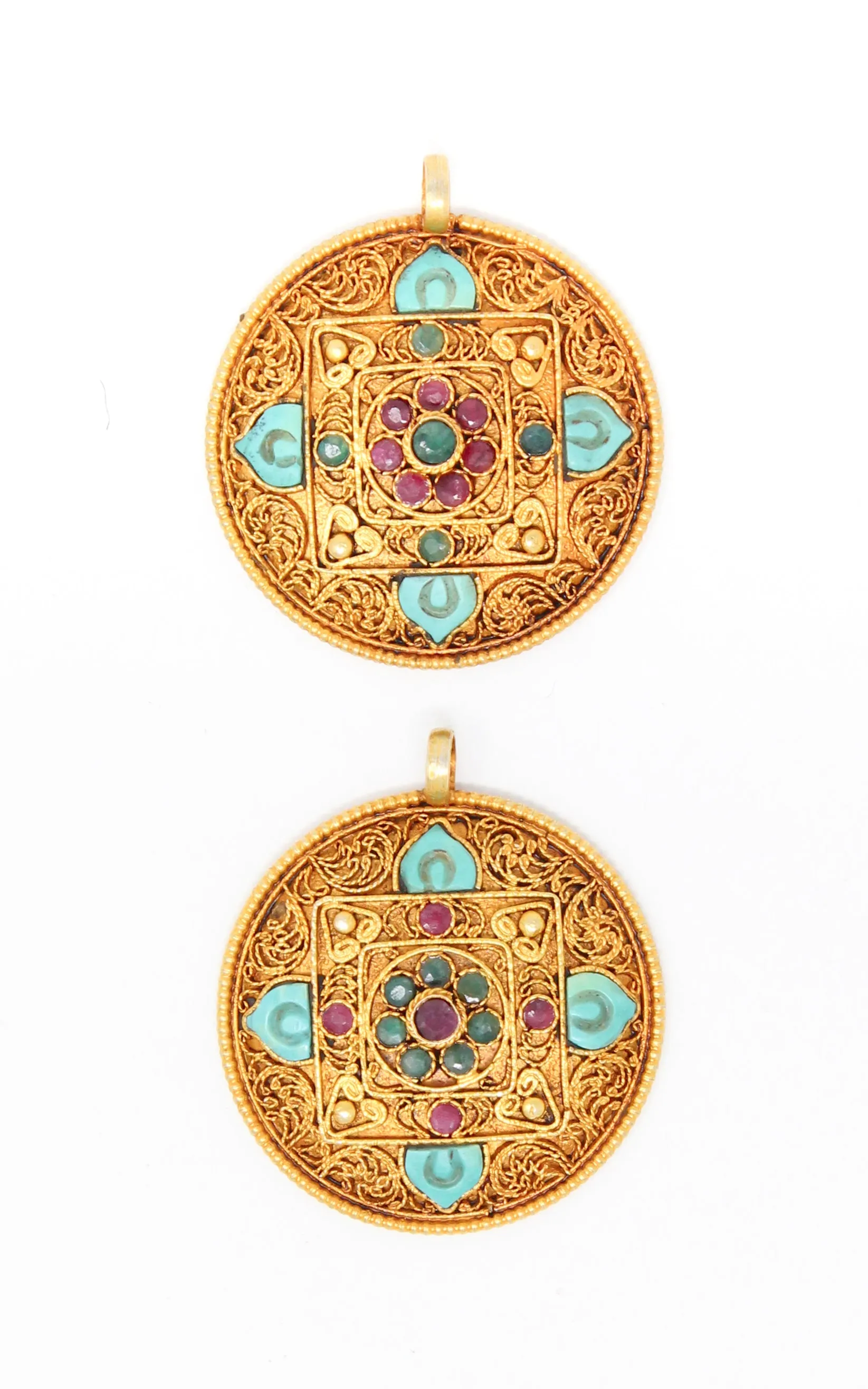 Unique Gold Mandala Pendant