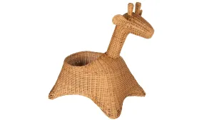 Wicker Giraffe Basket, Natural Color