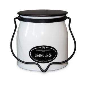 Winter Walk 16oz Butter Jar Candle by Milkhouse Candle Co.